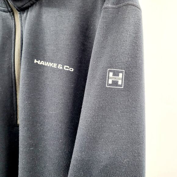 Hawke & Co Navy Blue Breathable 1/4 Zip Pullover Activewear Sweater Men’s Sz XL - Picture 4 of 7